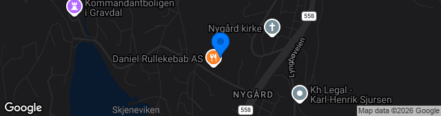Map showing Lyngbø Idrettspark