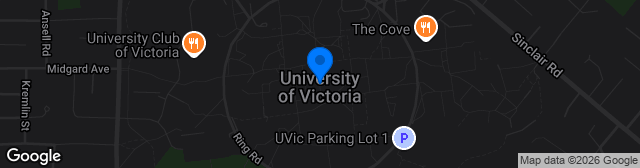 Map showing University of Victoria - Field 3