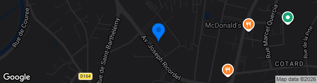 Map showing Stade Municipal 1