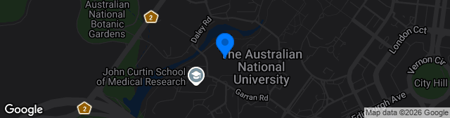 Map showing ANU South Oval