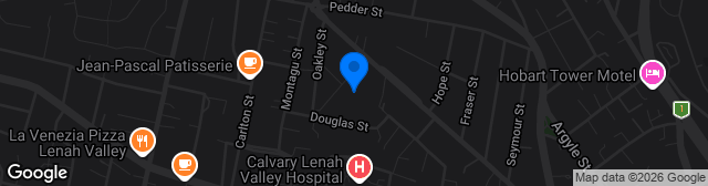 Map showing Clare Street Oval