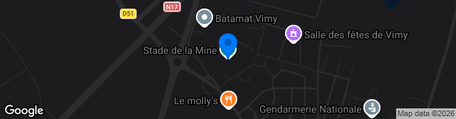 Map showing Stade De La Mine 1
