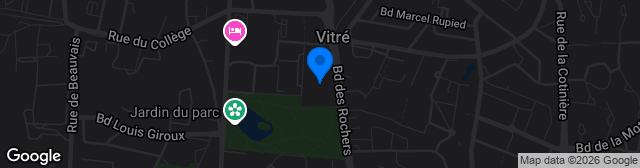 Map showing Stade Municipal de Vitré