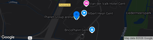 Map showing Planet Group Arena