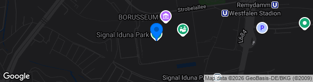 Map showing Signal Iduna Park