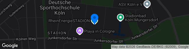Map showing RheinEnergieSTADION