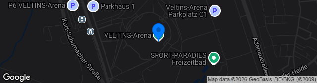 Map showing Veltins Arena 
