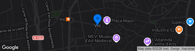 Map showing Estadi Municipal de Futbol de Vic