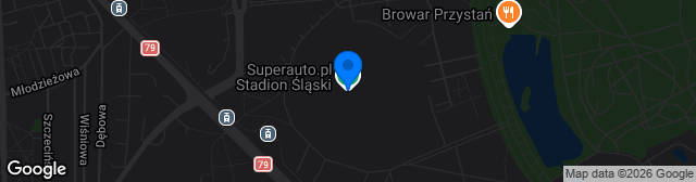 Map showing Stadion Śląski