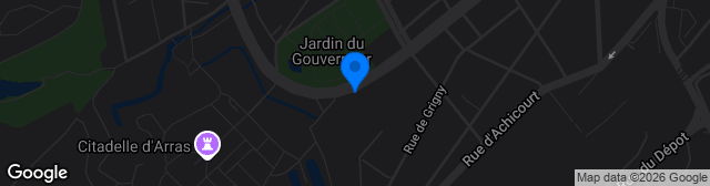 Map showing Stade Degouve Brabant