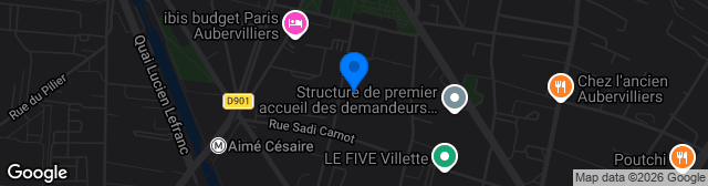 Map showing Stade André Karman