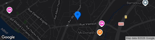 Map showing Stade Didier Deschamps