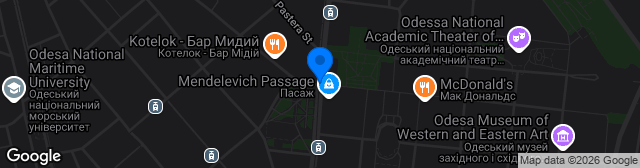 Map showing UTB Chernomorets