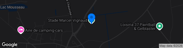 Map showing Stade Marcel Vignaud
