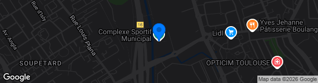 Map showing Stade Municipal de Balma