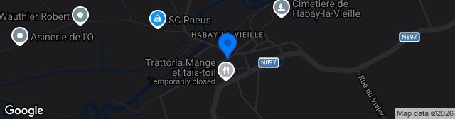Map showing Complexe Sportif d'Habay-la-Vieille