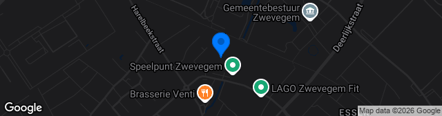 Map showing Terrein Zwevegem Sport