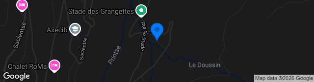 Map showing Stade des Grangettes
