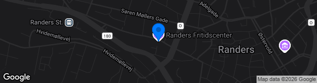 Map showing Ulvehøj Idrætscenter
