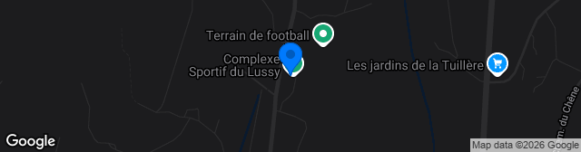 Map showing Stade du Lussy