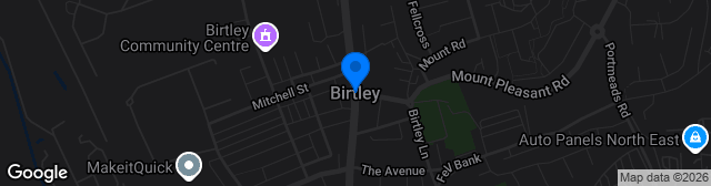 Map showing The Birtley Sports Complex