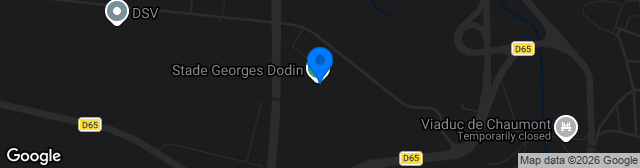 Map showing Stade Georges Dodin