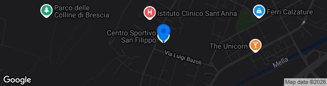 Map showing Centro Sportivo San Filippo
