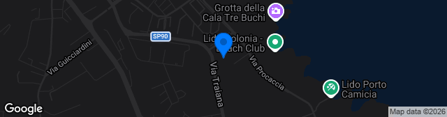 Map showing Centro Sportivo Tommaso Carrieri