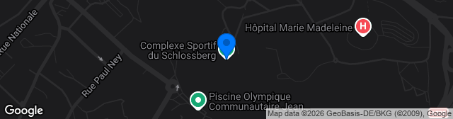 Map showing Stade du Schlossberg