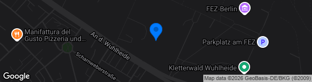 Map showing Stadion An der Wuhlheide