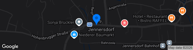 Map showing Sportplatz Jennersdorf