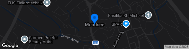 Map showing Mondseeland Arena