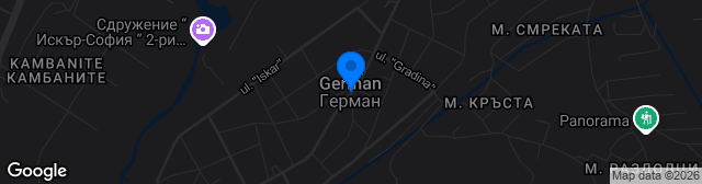 Map showing Stadion German