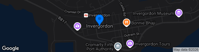 Map showing Invergordon Recreation Grounds