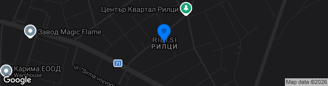 Map showing Stadion kv. Riltsi