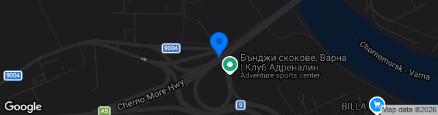 Map showing Cherno More Sports Complex