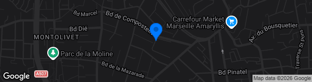 Map showing Stade Sévan