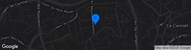 Map showing Stade Maurice Jean-Pierre