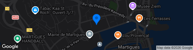 Map showing Stade Francis Turcan