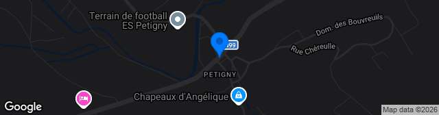 Map showing Petigny Terrein 1