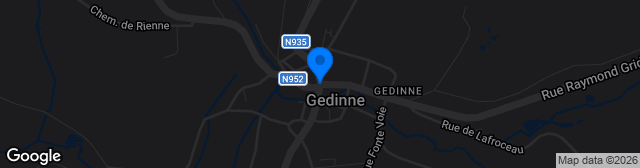 Map showing Terrain du Gedinne