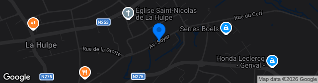 Map showing Terrein 2 Stade Soyer