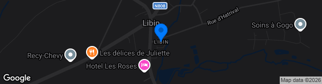 Map showing Terrein Libin