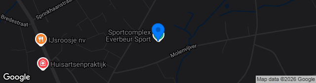 Map showing Sportcomplex Everbeur Sport