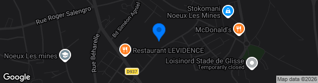 Map showing Stade Camille-Tisserand