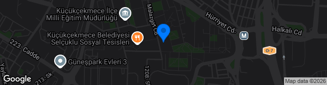 Map showing İbb Halkalı Futbol Stadı