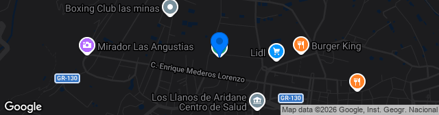 Map showing Estadio Municipal Aceró
