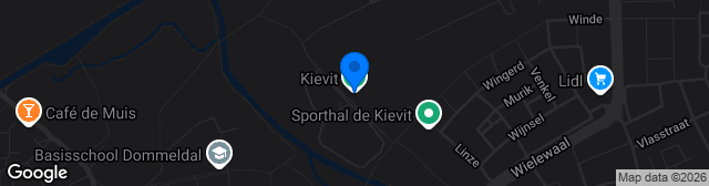 Map showing Sportpark De Kievit
