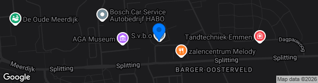 Map showing Sportpark SVBO