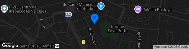 Map showing Estádio Francisco Lázaro
